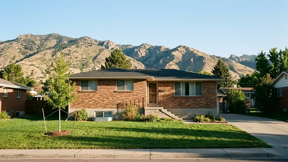 Brick bi-level with mountains behind, the kind of home we serve with trenchless sewer line repair in Broomfield, CO