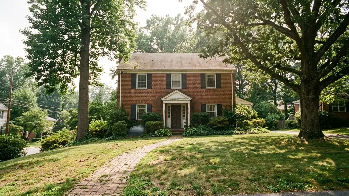 Brick colonial, the kind of home we serve with trenchless sewer line repair in Germantown, MD
