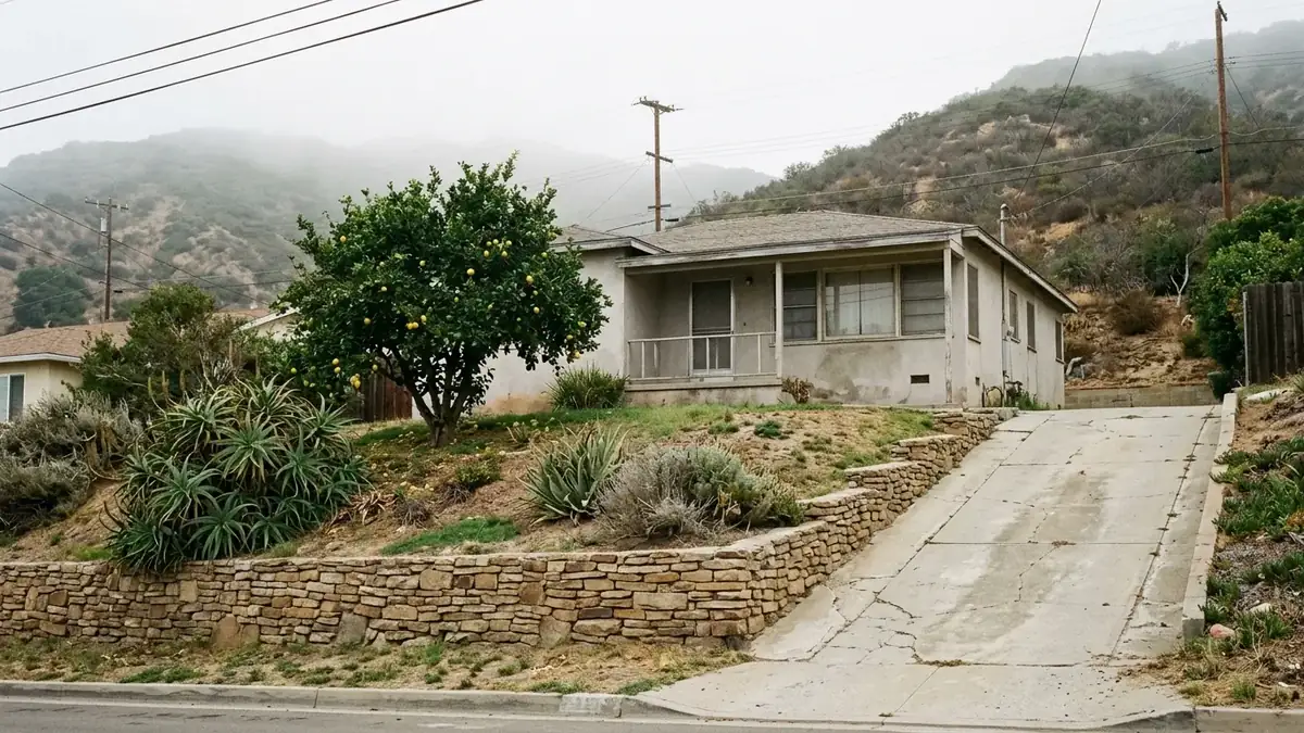 Hillside ranch home, the kind of home we serve with trenchless sewer line repair in Lemon Grove, CA