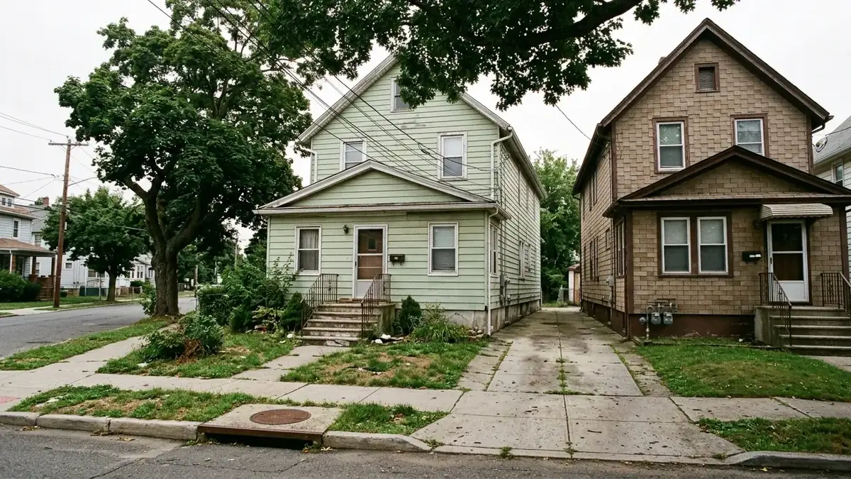 Older new jersey home, the kind of home we serve with trenchless sewer line repair in Passaic, NJ