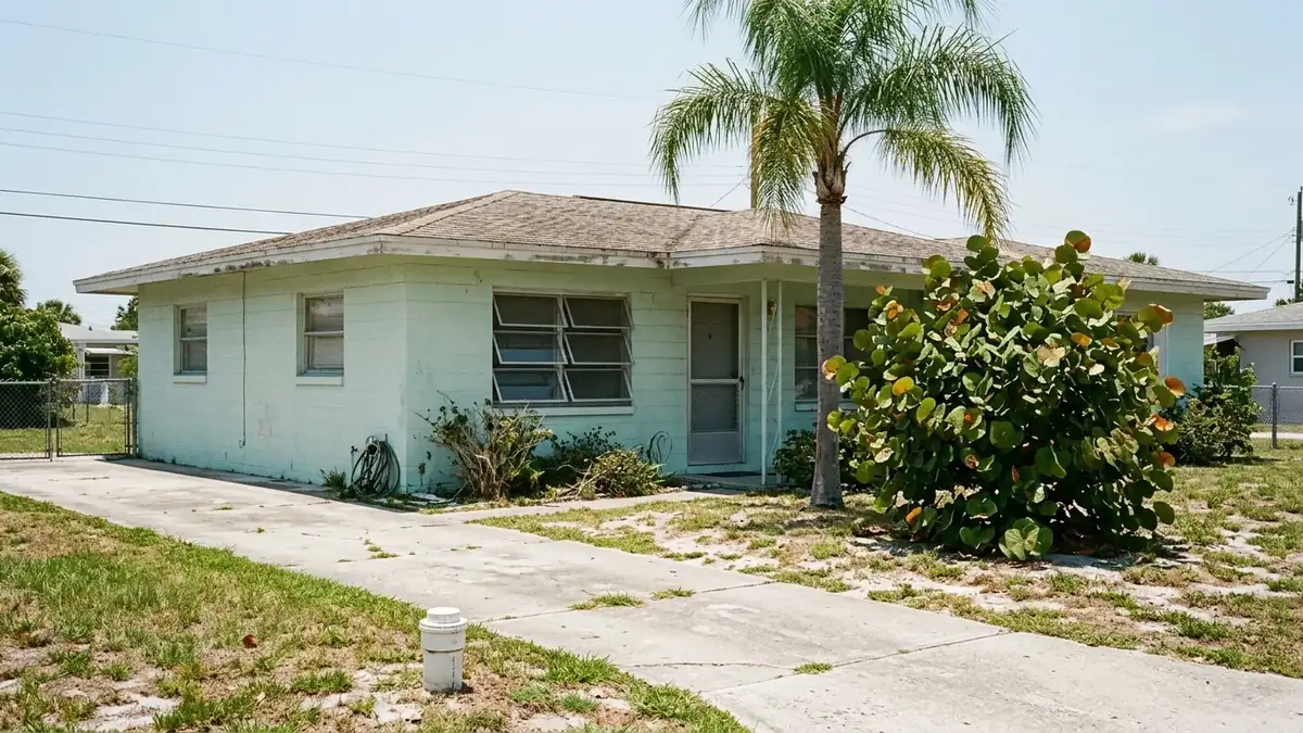 1960s gulf coast ranch, the kind of home we serve with trenchless sewer line repair in Tarpon Springs, FL